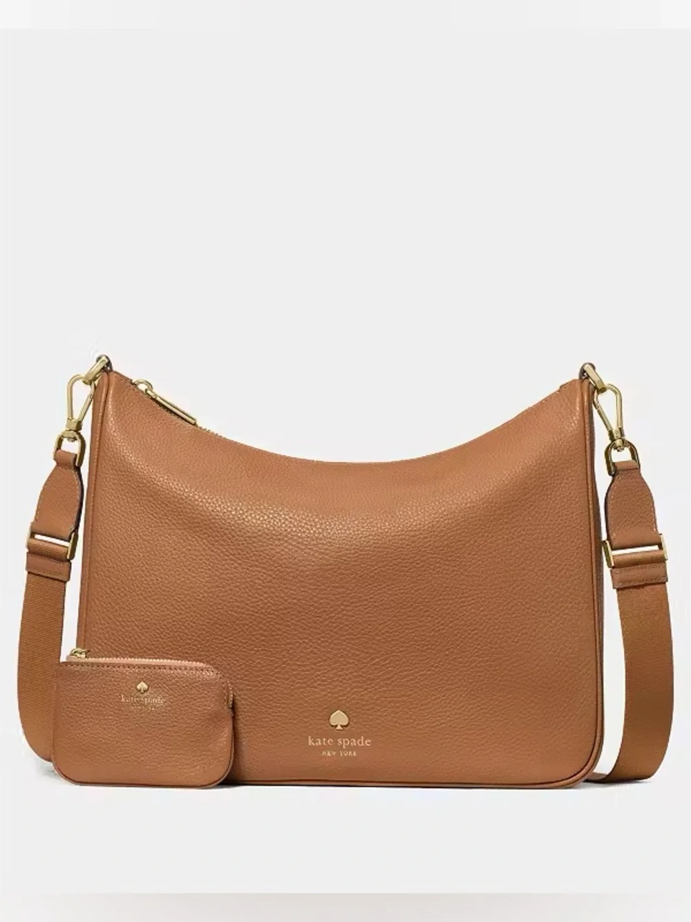 ♠️Kate Spade New York Emma Large Leather Crossbody Bag, Bungalow Brown NWT